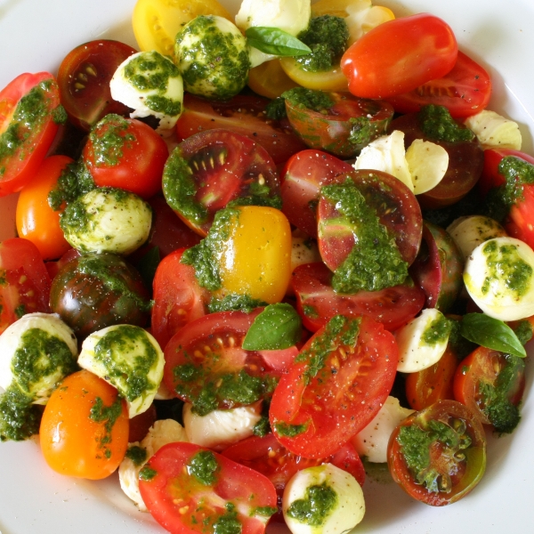 Tomato salad above square